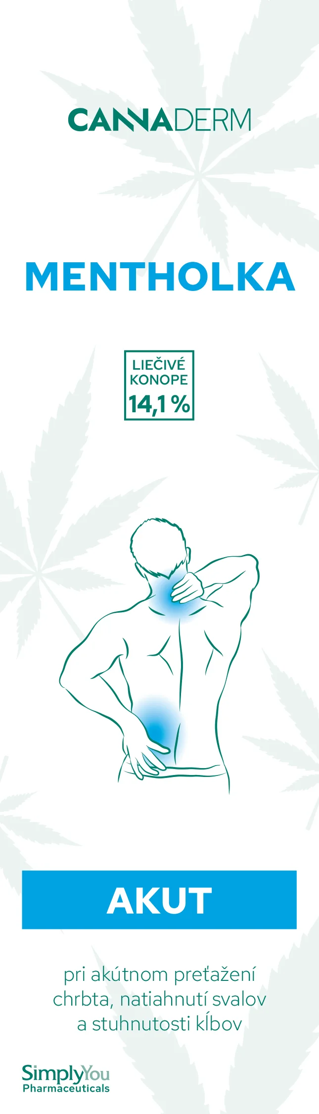 Cannaderm Mentholka AKUT 1×125 ml, masážny gél