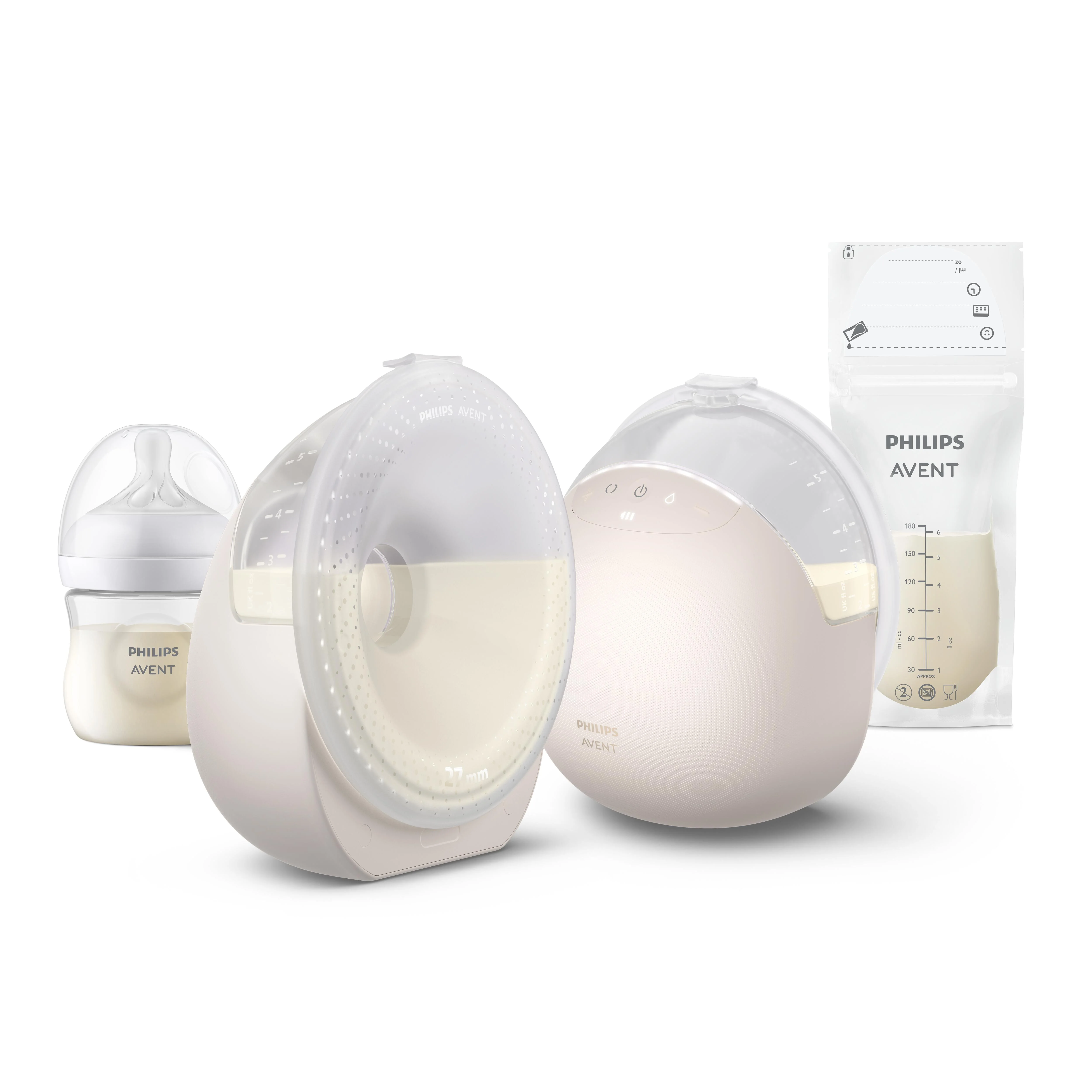 Philips AVENT SCF495/11 Hands-free prenosná dvojitá elektrická odsávačka materského mlieka Natural Care 1 ks