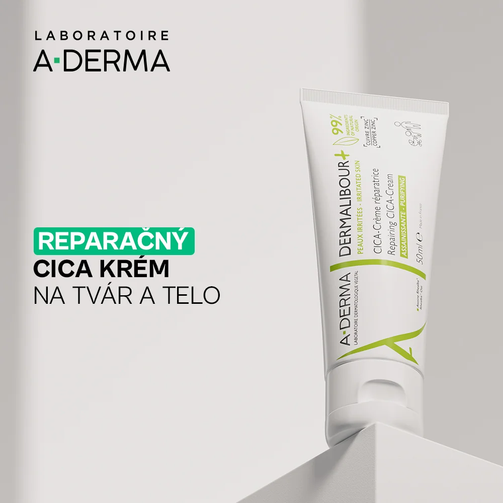 A-DERMA DERMALIBOUR+ Reparačný CICA-Krém 1x50ml, CICA krém