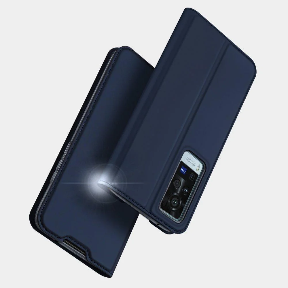 Knižkové puzdro pre Vivo X60 - Čierna