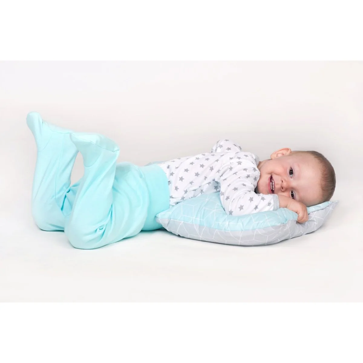 Dojčenské body Classic II sivé s hviezdičkami, vel. 86 (12-18m)