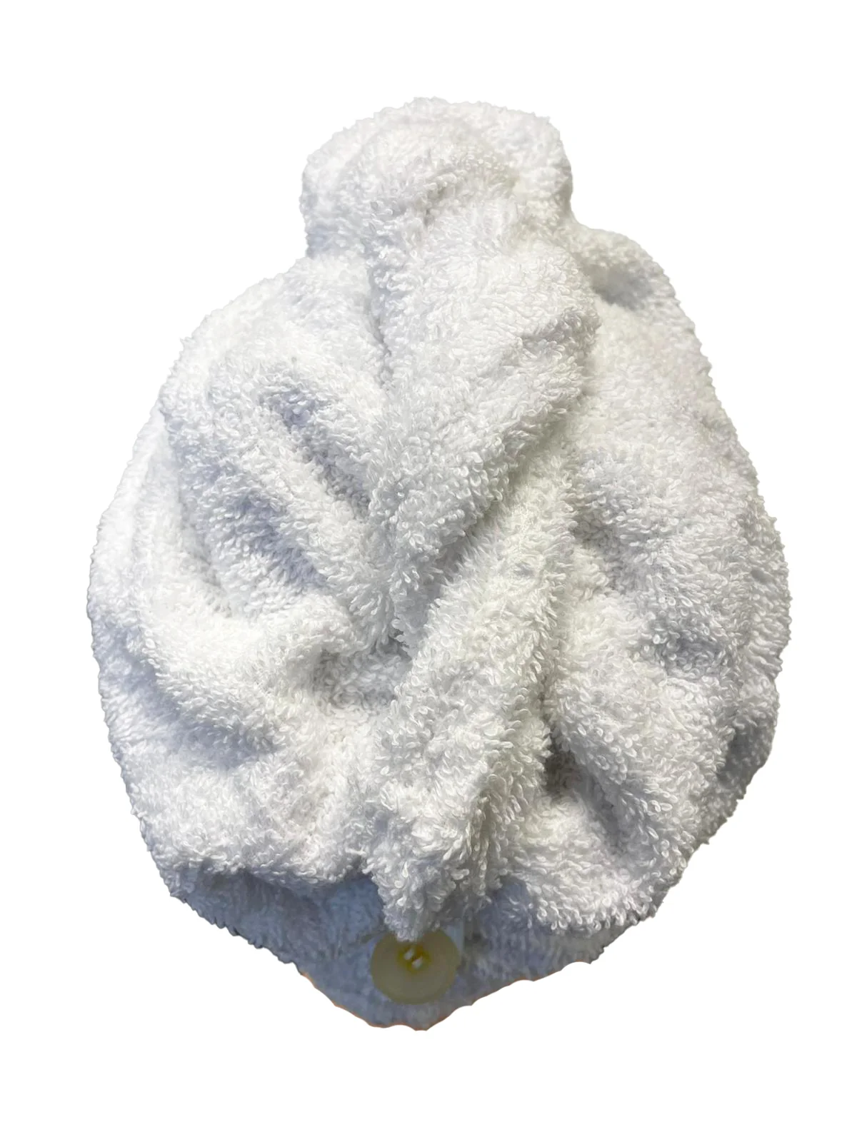 Rýchloschnúci froté turban na vlasy, biely