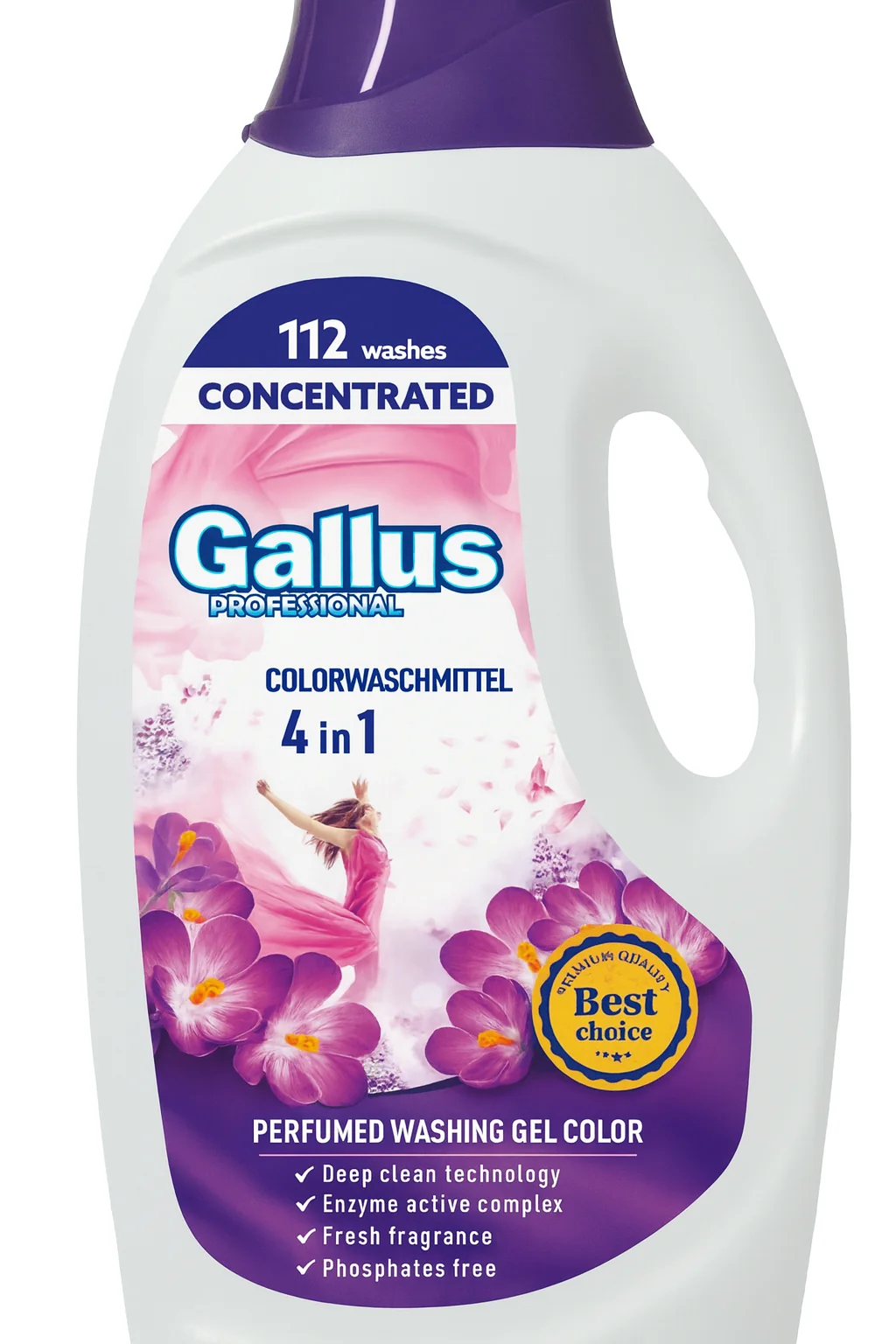 GALLUS prací gél Color 4v1 4,05L / 112 praní
