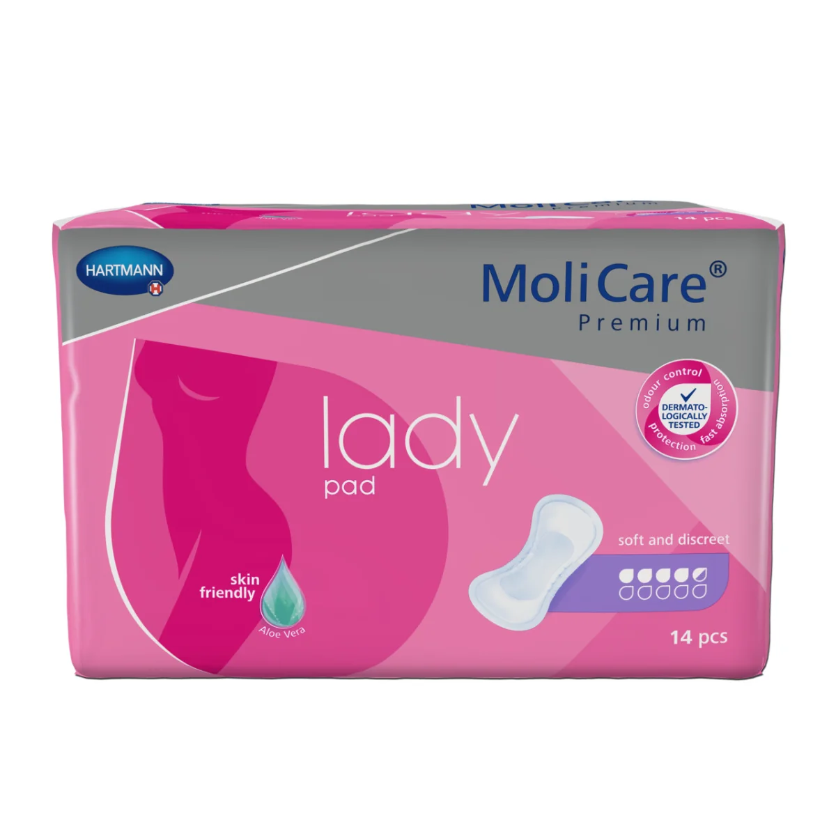 MOLICARE PREMIUM LADY PAD 4,5KV. 1×14 ks, inkontinenčné vložky