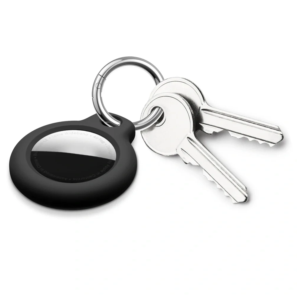 Tech-Protect Rough kryt na Apple AirTag 4ks, čierny