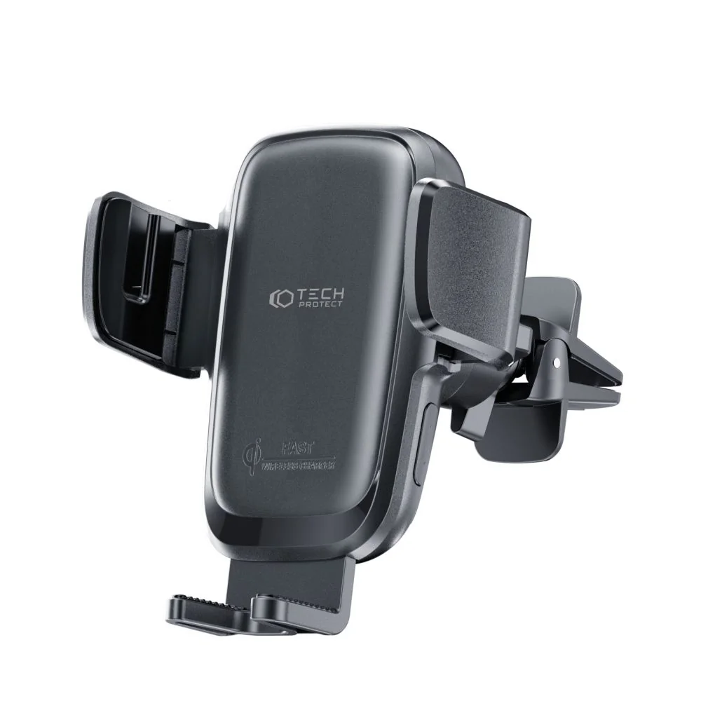 Tech-Protect X05 Vent držiak na mobil do auta, Qi nabíjačka 15W, čierny y