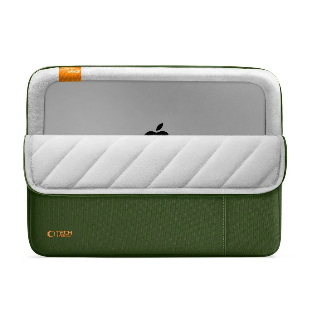 Tech-Protect Defender obal na notebook 15-16'', tmavozelený