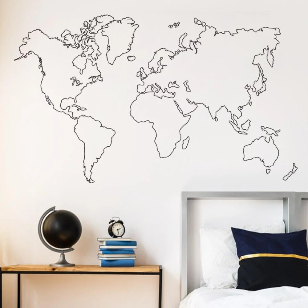 Samolepka na stenu/Tapeta World Map 