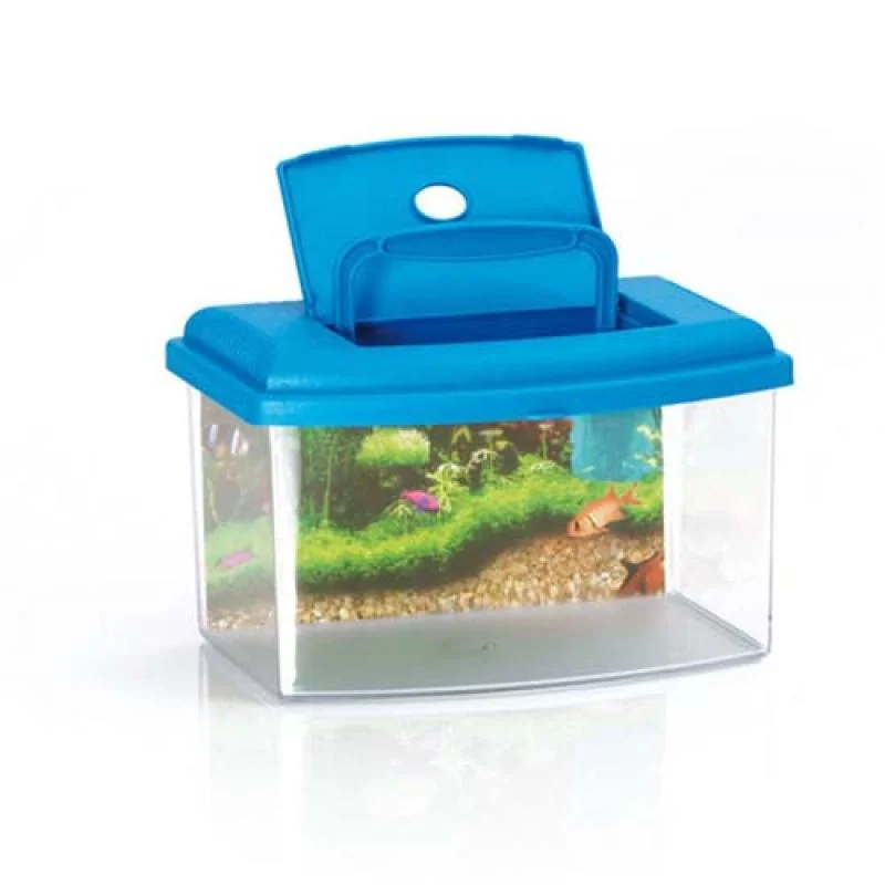 COBBYS PET Akvárium plastové 2, s krytom a pozadím 28x20x17,5cm 5,5l