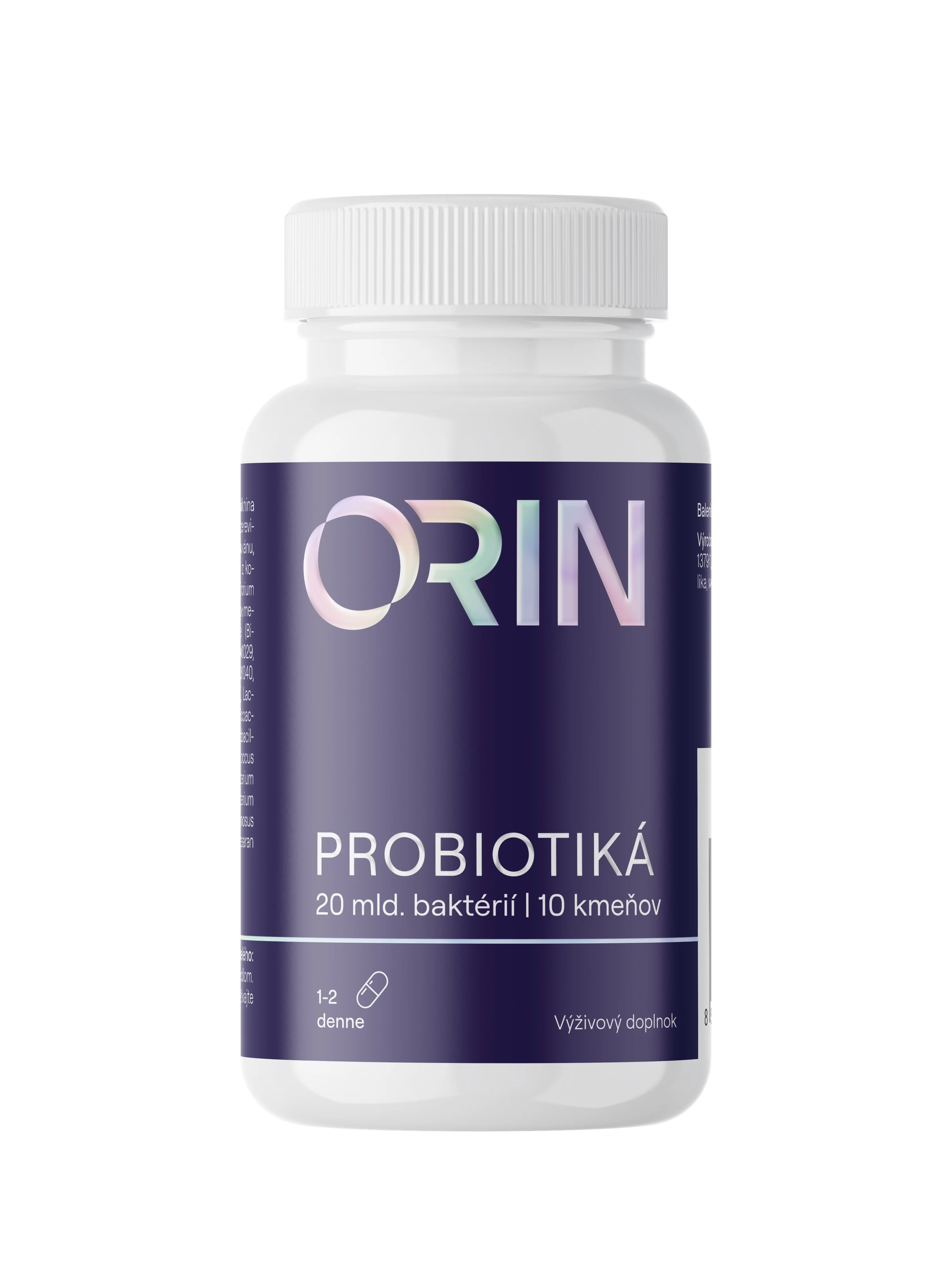 Probiotiká PROBIO+ 60 kapsúl, 10 kmeňov, 20 miliárd baktérií
