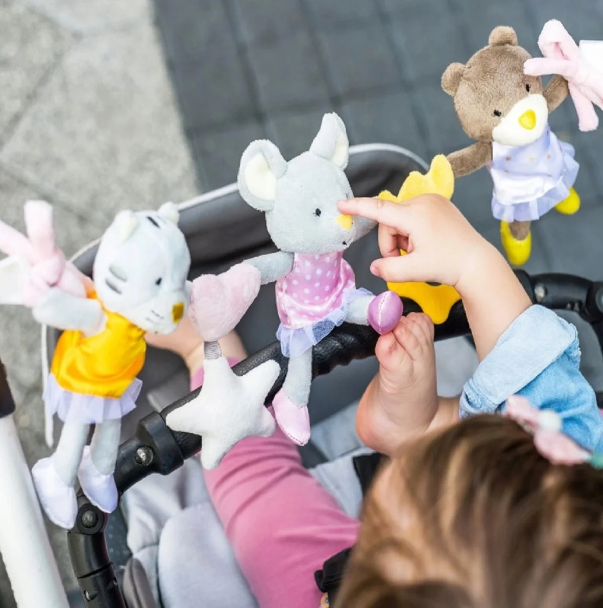Hrazdička závesná baleríny 0m+, 45cm