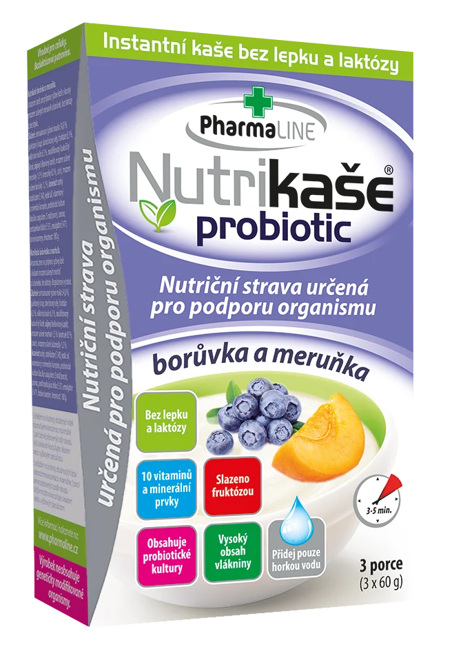 Nutrikaša probiotic - čučoriedka a marhuľa 180g 180 g