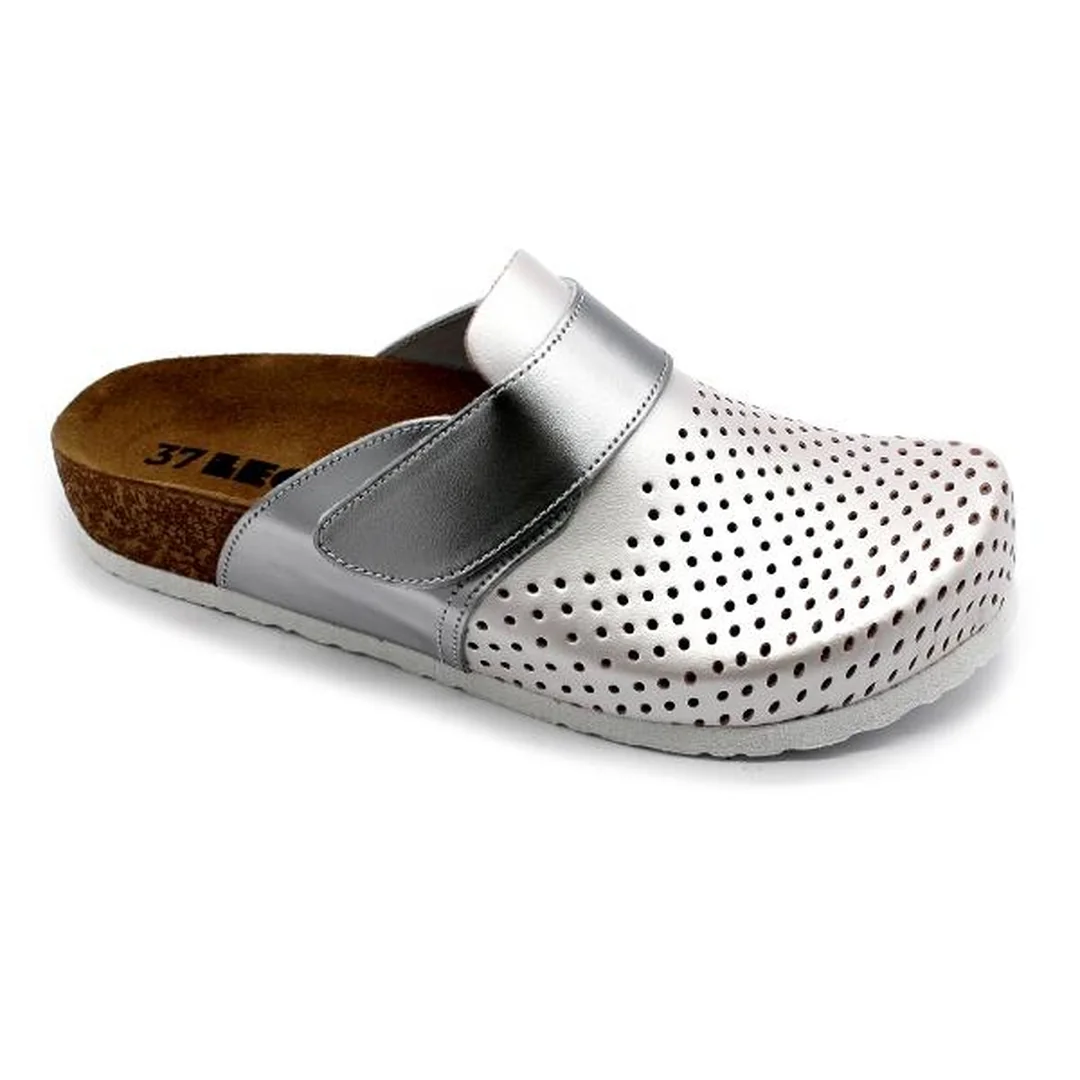 4251 Dámska zdravotná korková obuv uzavretá perla 36 - 23,5cm, perla, 2,0 cm