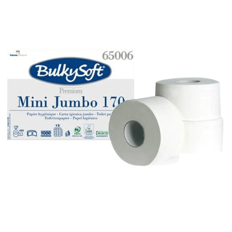 BULKYSOFT Toaletný papier COMFORT MINI JUMBO 2 vrstvy 120 m 12 roliek