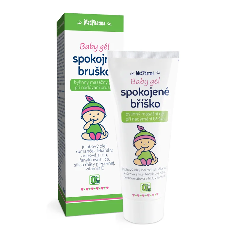 MedPharma Baby gél SPOKOJNÉ BRUŠKO 1×100 ml, masážny gél