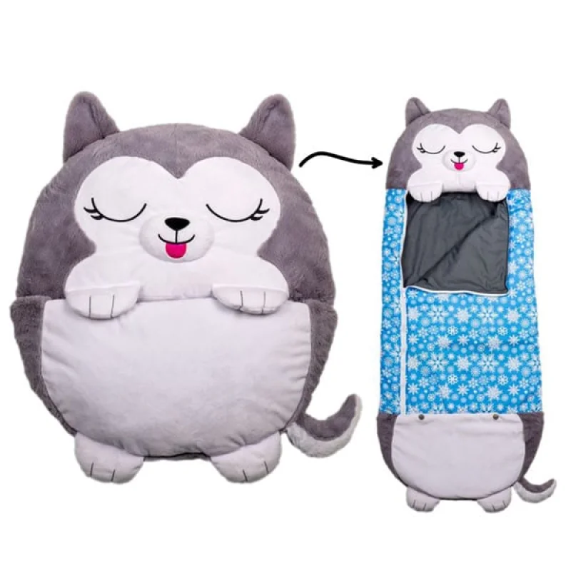 HAPPY NAPPERS Husky Kodiak detský spací vak a vankúš 135 cm
