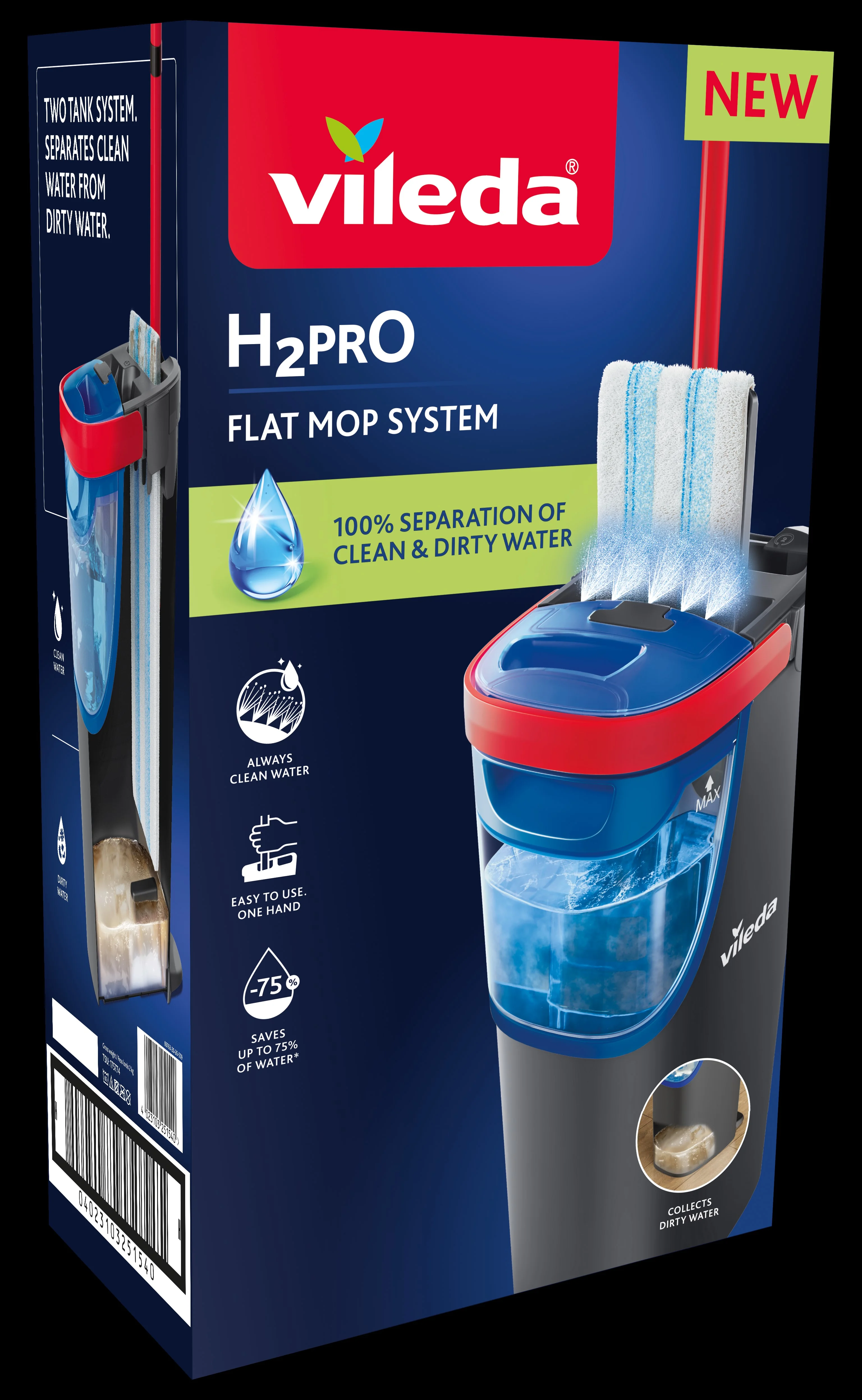 Vileda H2Pro plochý mop 1 ks