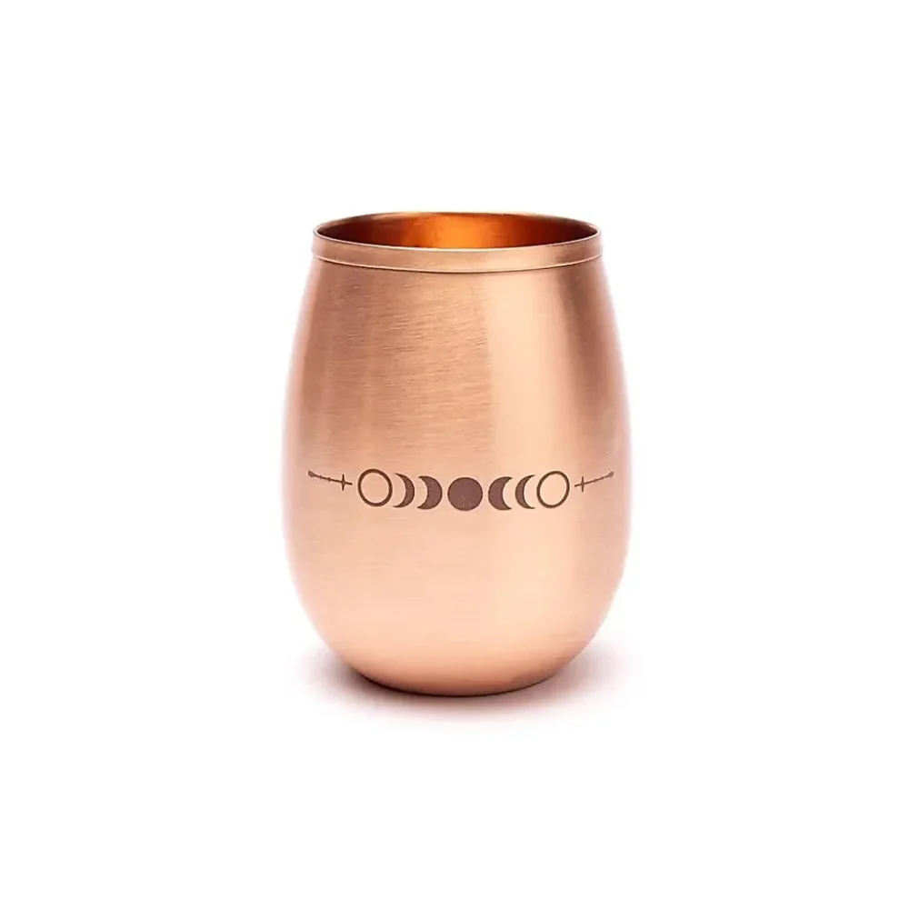 Medený pohár s fázami mesiaca 350 ml