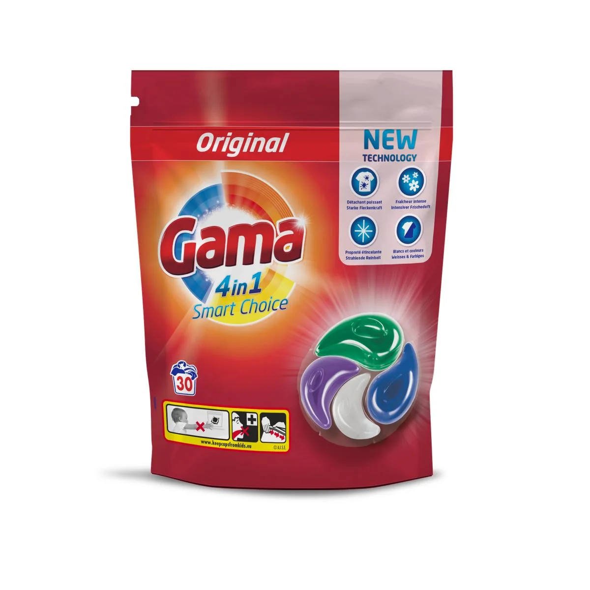 GAMA kapsule na pranie 30ks Universal
