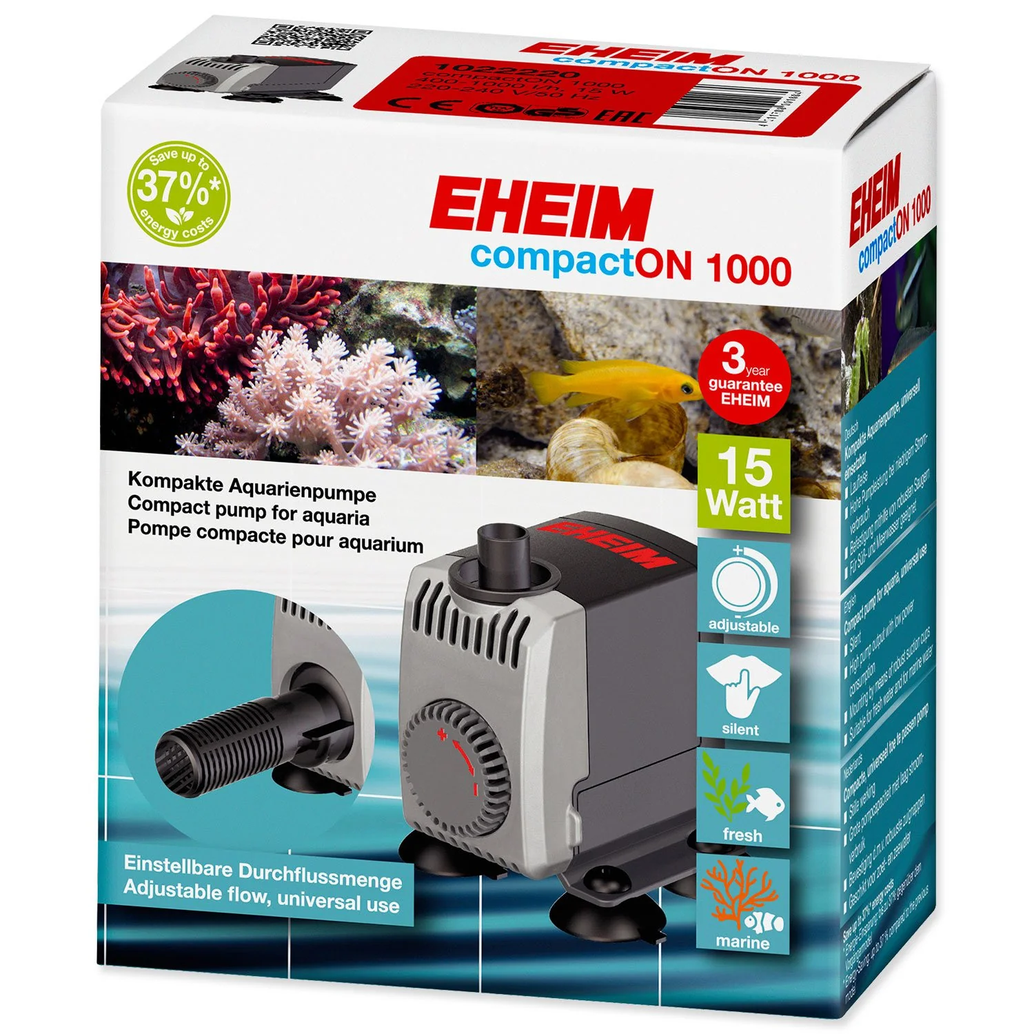 Čerpadlo Eheim CompactON 1000, 1000l/h