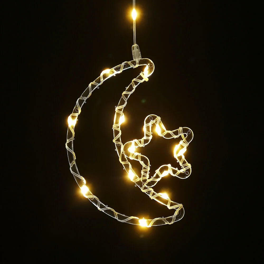 Modee Lighting LED dekorácia do okna C4011 mesiac