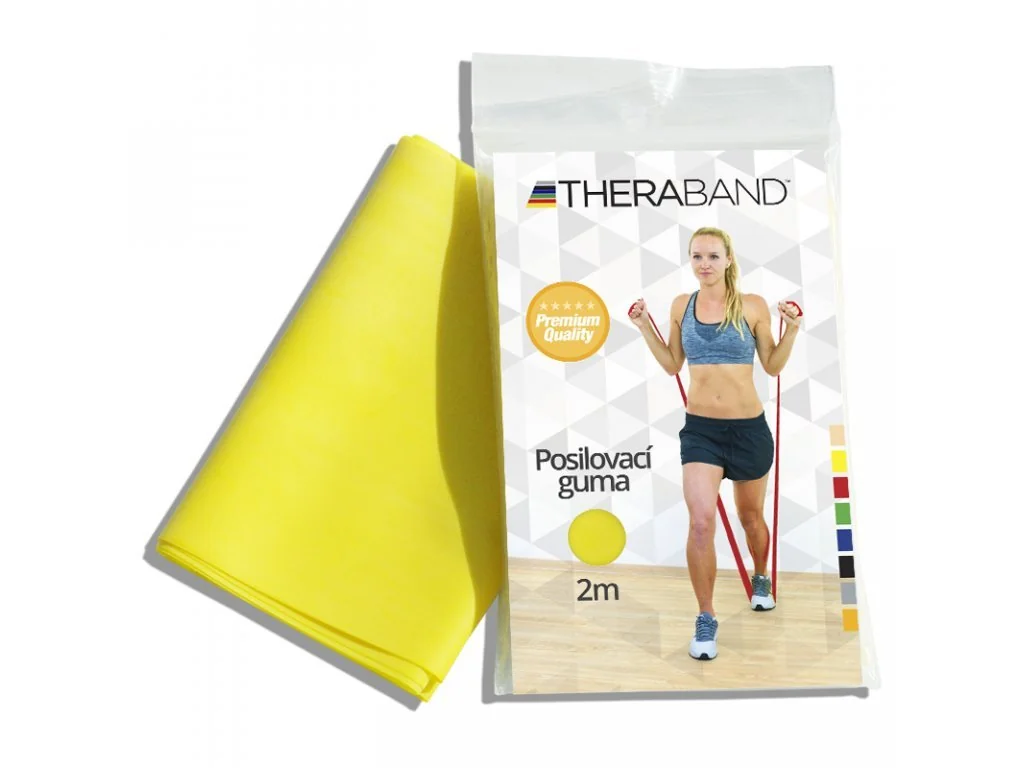 Thera-Band posilňovacia guma 2 m, žltá, slabá 1 ks