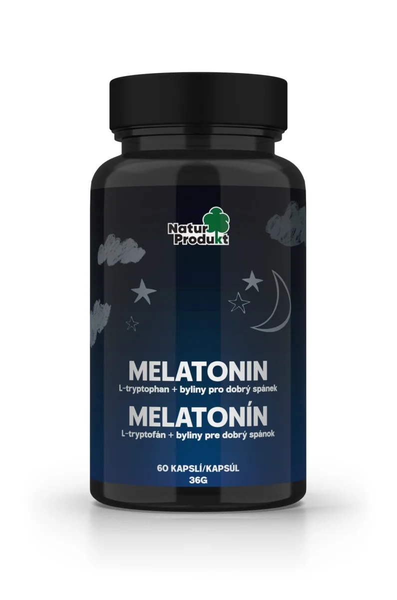 Naturprodukt melatonin + L-tryptophan + byliny 60 tob