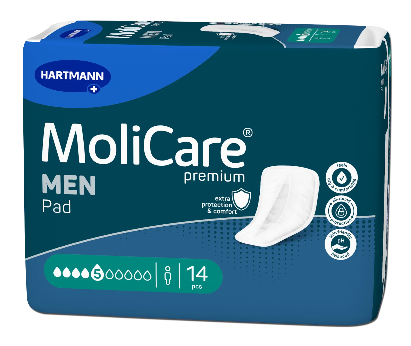 MoliCare Premium MEN PAD 5 kvapiek 1×14ks, inkontinenčné vložky pre mužov