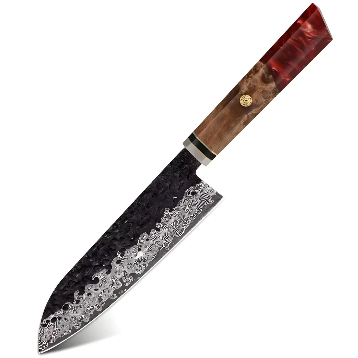 Damaškový kuchynský nôž Airi-Santoku 1ks, 31cm, čepeľ 16,5cm