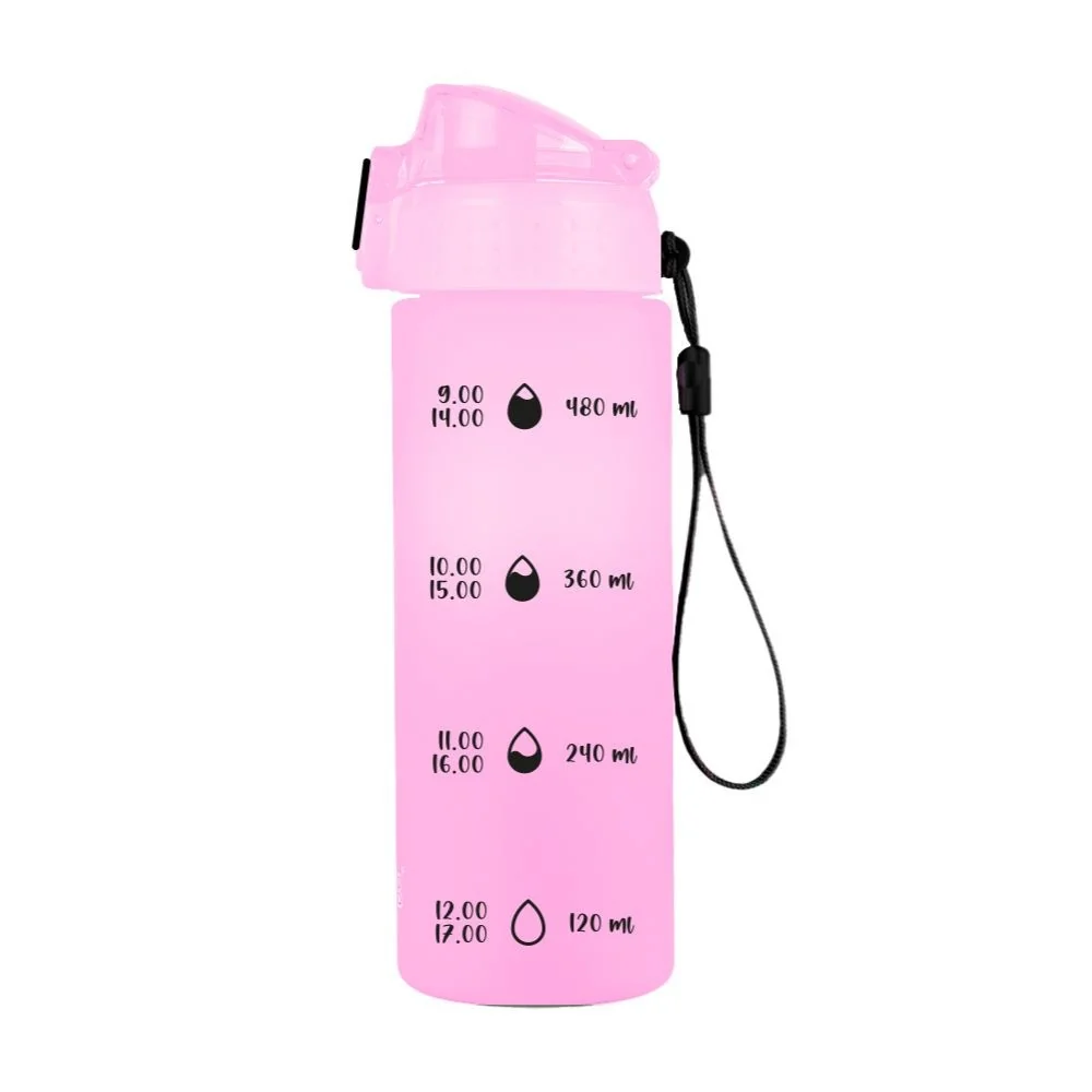 OXY CLiCK PASTELINi - fľaša na pitie 600 ml ružová