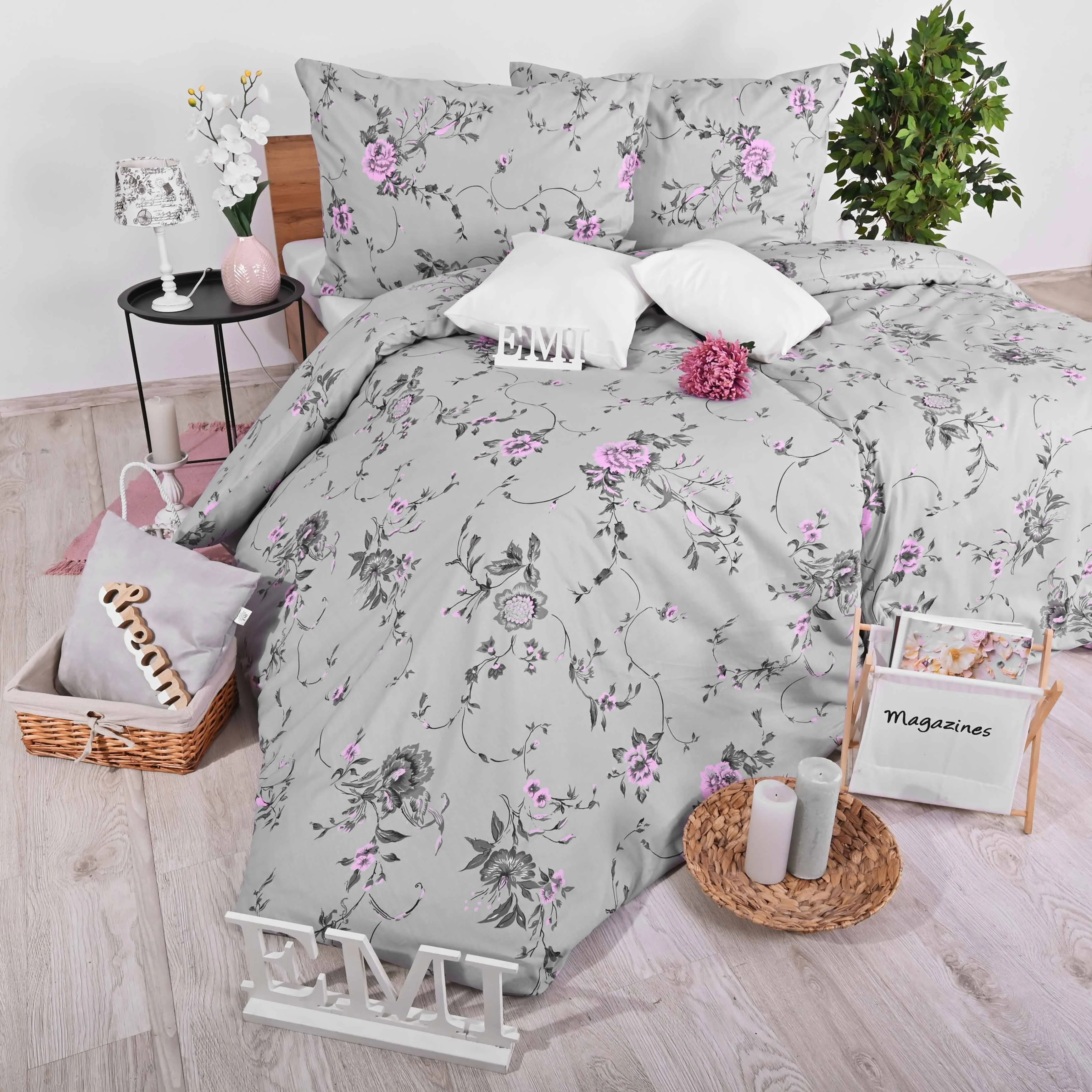 Obliečky bavlnené Lora EMI Štandardný set jednolôžko obsahuje 1x 140x200 + 1x 70x90