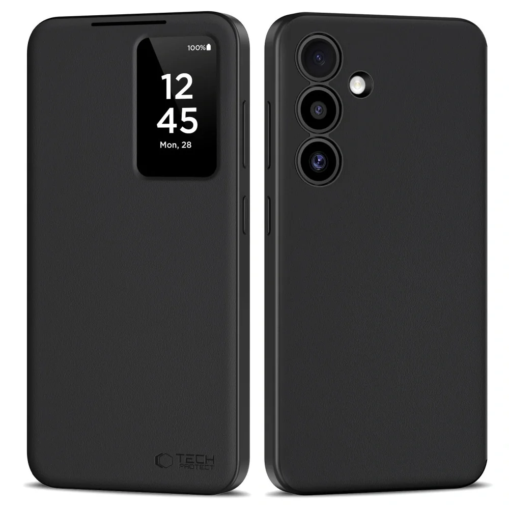 Tech-Protect Smart Wallet knižkové puzdro na Samsung Galaxy S25 FE, čierne erne