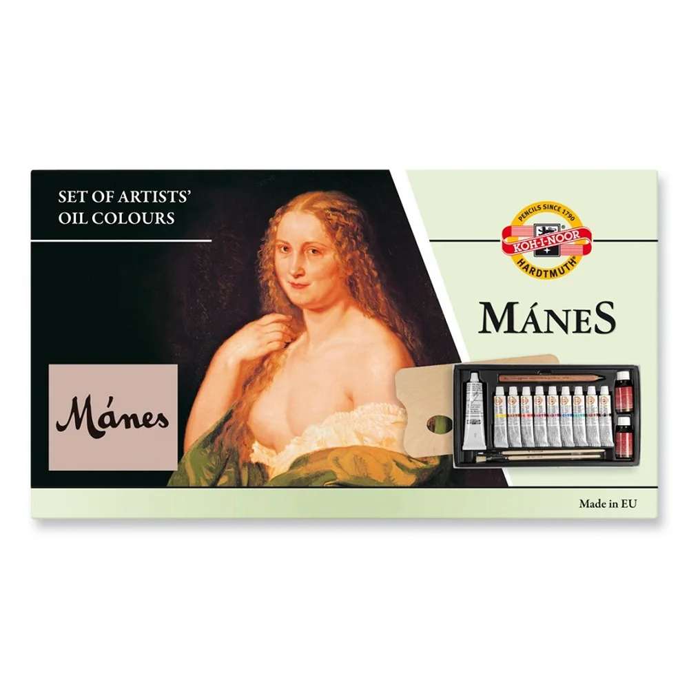 Sada olejových farieb Mánes 161601 v kazete 10 x 20 ml