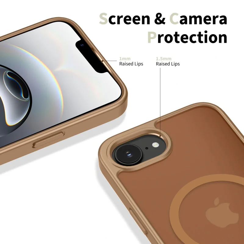 Tech-Protect BasicMag MagSafe kryt na iPhone 16e / 17e, hnedý