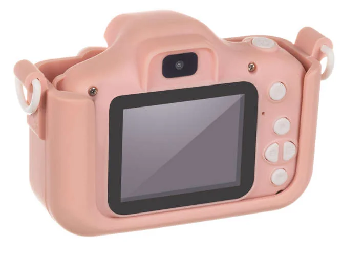 Detský digitálny fotoaparát mačka 16 GB, ružový