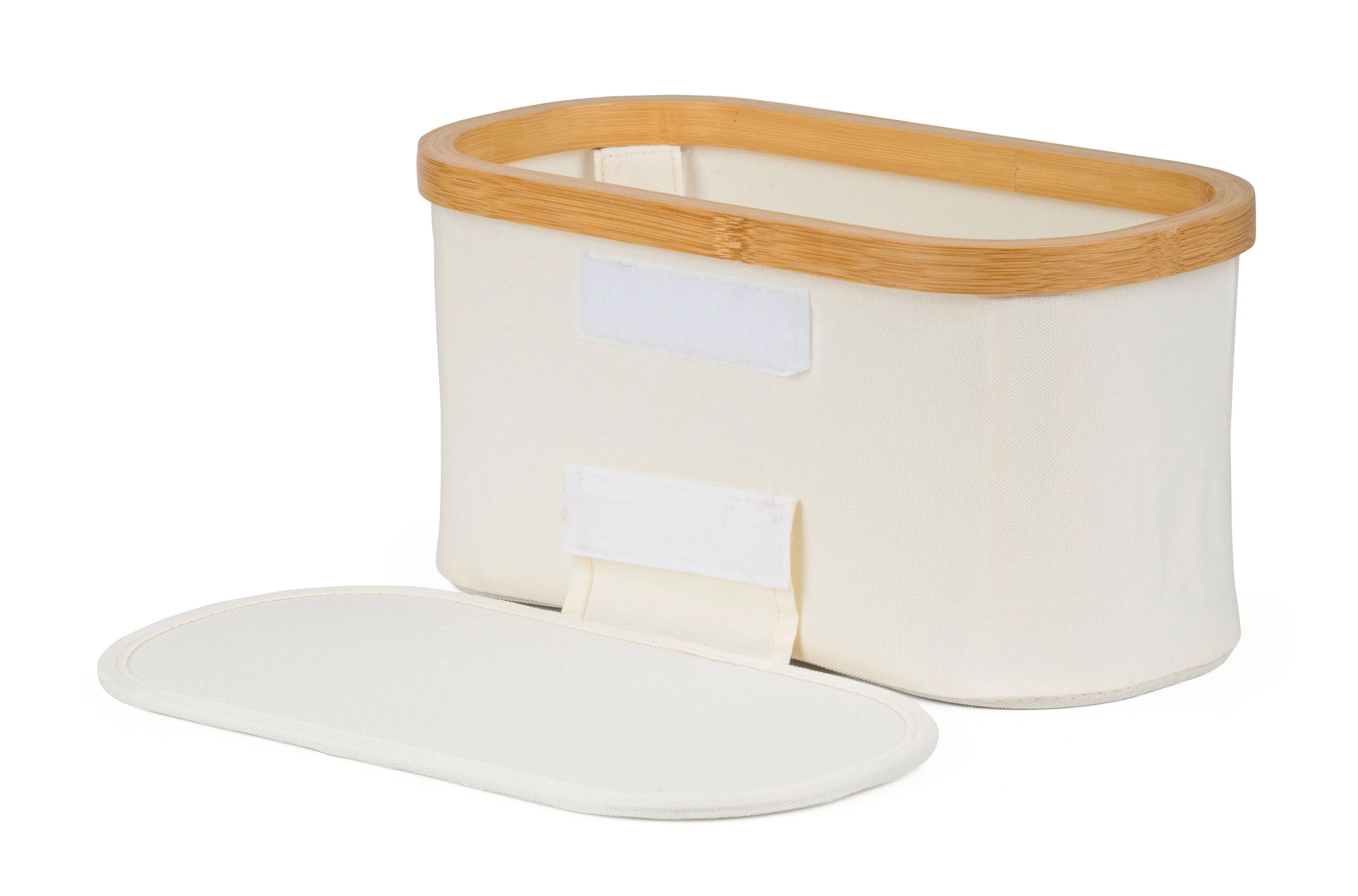 Úložný box G21 30 x 15 x 15 cm, bambusový s vekom, béžový UBG21BAM004B