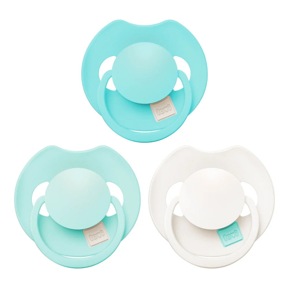 LOVI Cumlík silikónový dynamický PRIME 6-18m Aqua Green 3 ks