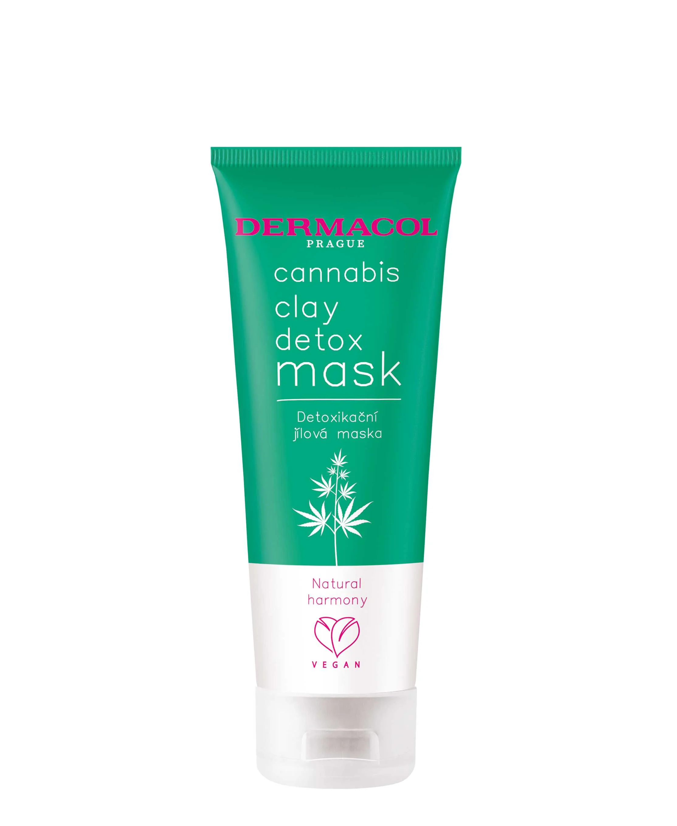 Dermacol Cannabis detoxikačná ílová maska 1×100 ml, pleťová maska