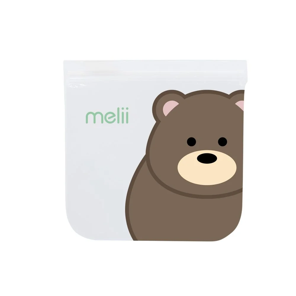 Vrecká na desiatu 4 ks Panda, Medveď