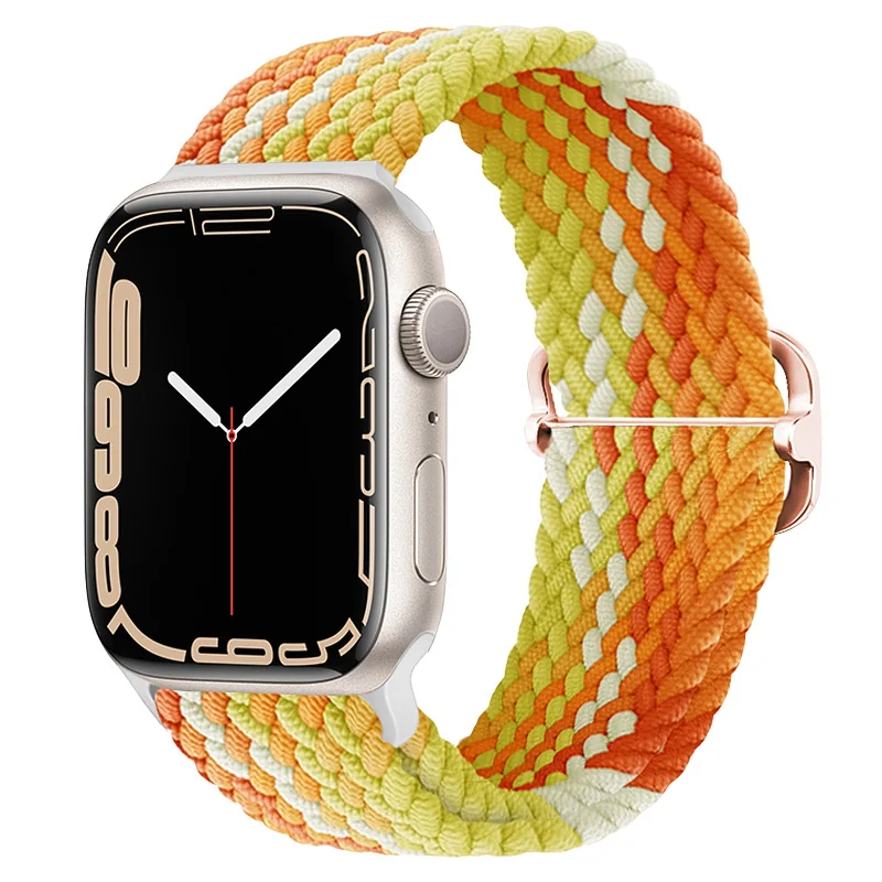 BStrap Elastic Nylon remienok na Apple Watch 42/44/45mm fragrant orange