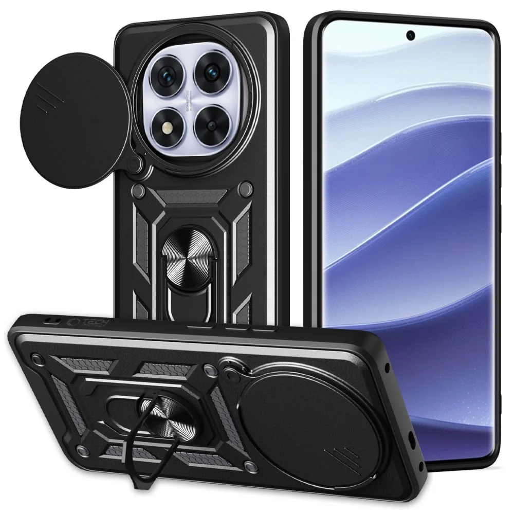 Tech-Protect Camshield kryt na Xiaomi Redmi Note 14 Pro Plus 5G, čierny y