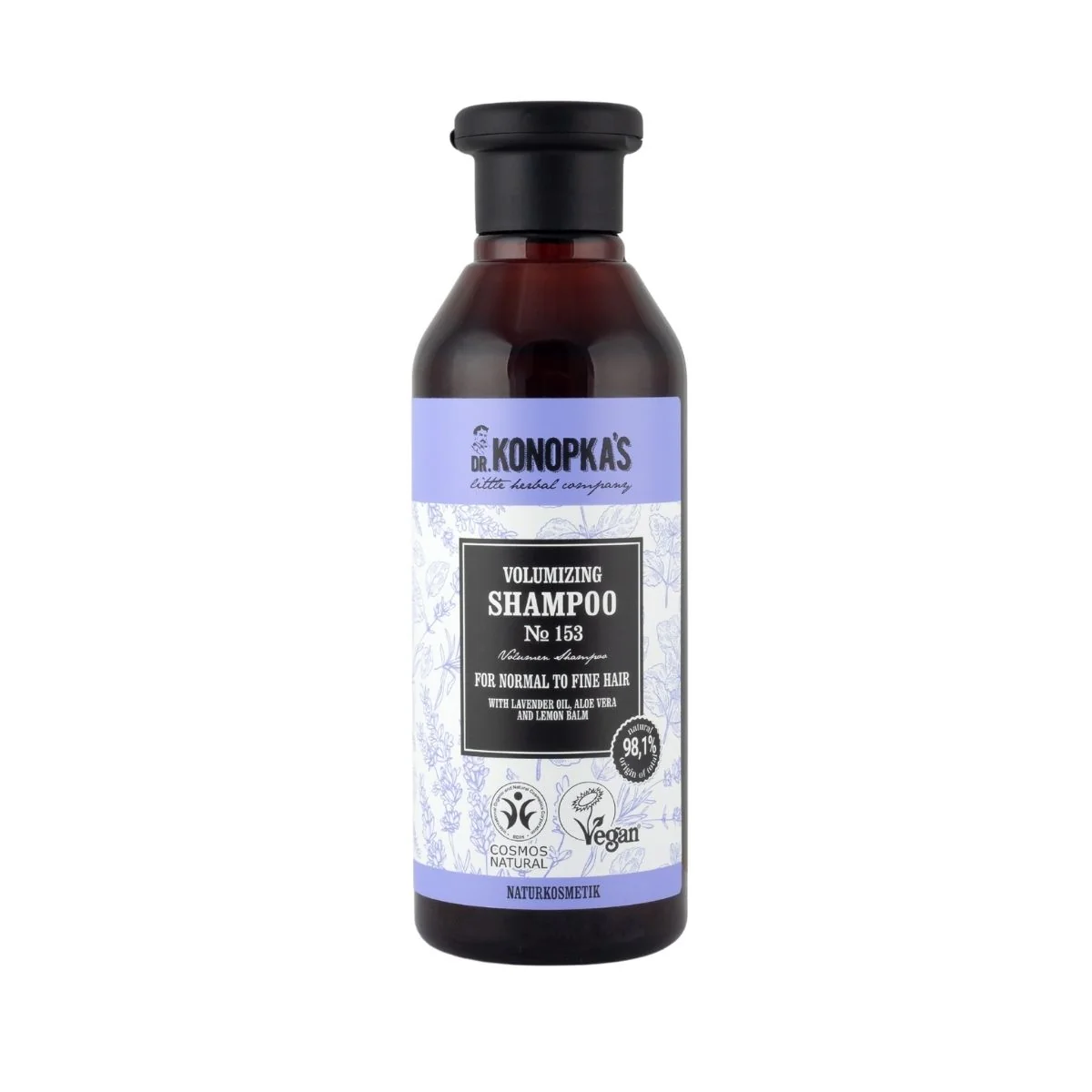 Šampón pre objem №153 pre normálne až jemné vlasy - 280 ml - Dr. Konopka's
