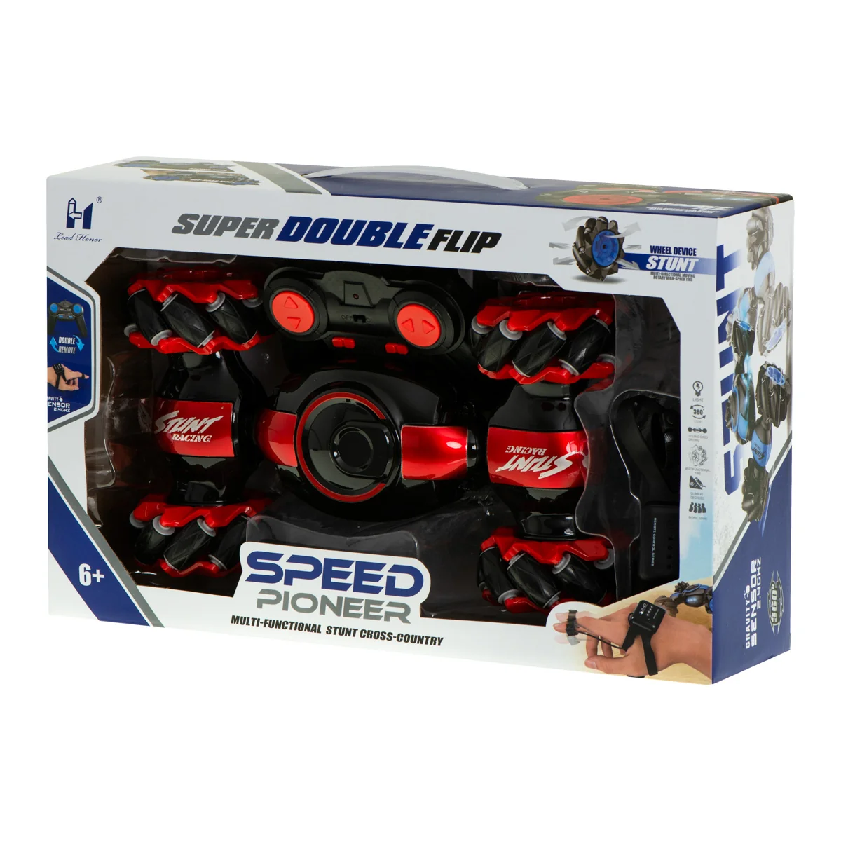 RC kaskadérske auto 360° – Speed Pioneer, gestové ovládanie, 25 km/h