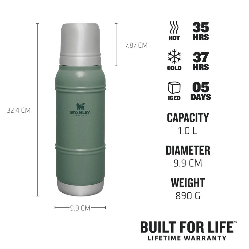 STANLEY Artisan Termoska 1.0L Hammertone Green