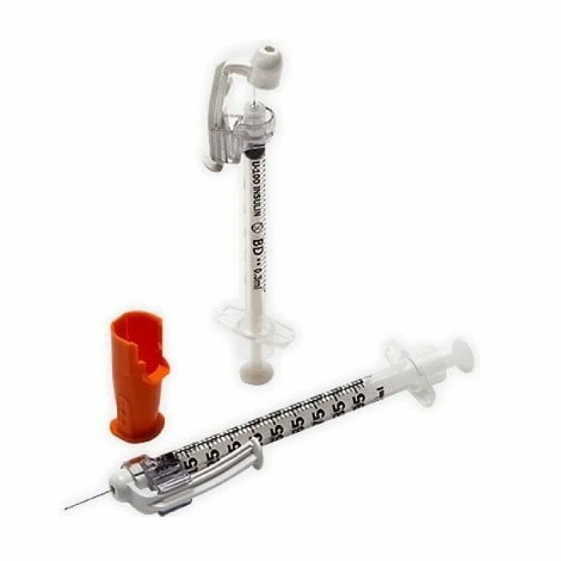 BD SafetyGlide inzulínová striekačka 0,5 ml 29G x 1/2", 100 ks