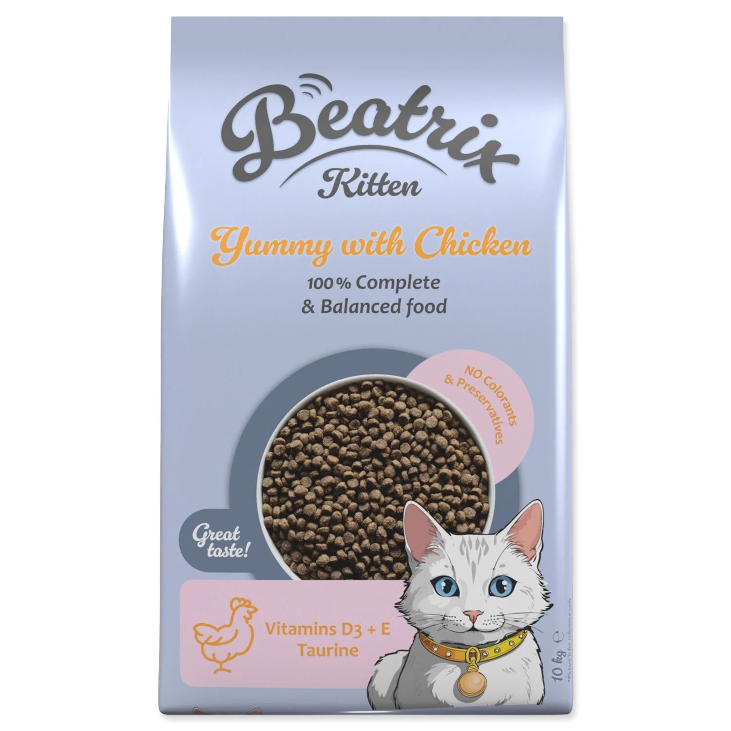 Krmivo Kitten s kuracím mäsom 10kg 10kg