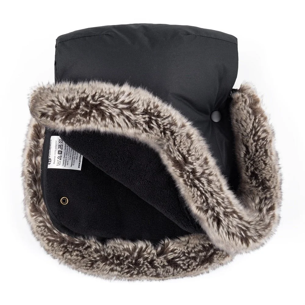 Petite&Mars rukavice na kočík Furry Forever Black
