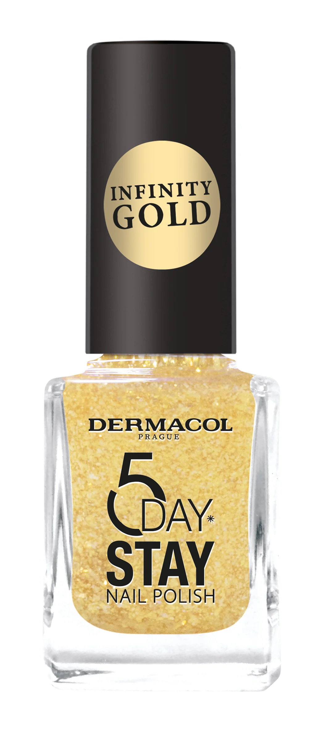 Dermacol Infinity 5 days stay lak na nechty Gold 1×11 ml, lak na nechty