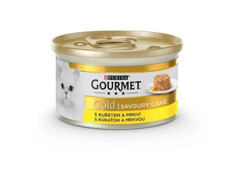 Gourmet Konzerva Gold Sav Cake Kuracie+Mrkva 85g 1×85 g