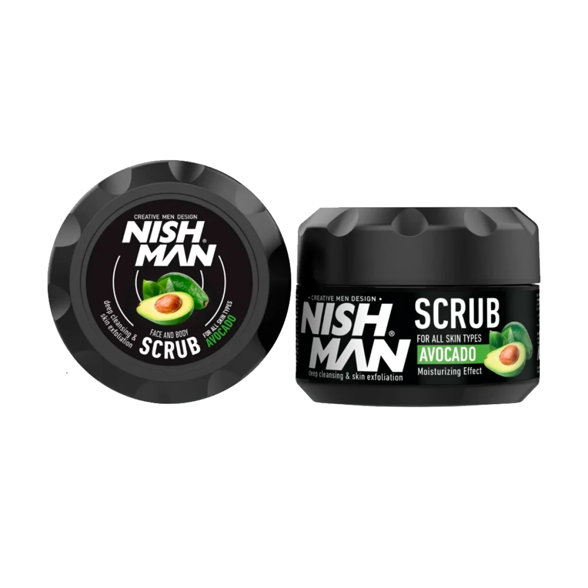 Čistiaci peeling Nishman Face&Skin Scrub Avocado 300ml